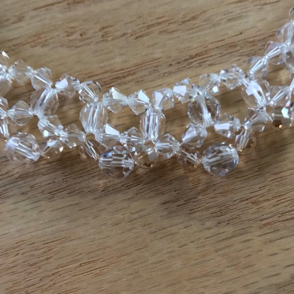 Handmade by me: Woven  Swarovski necklace. - Picture 6 of 7